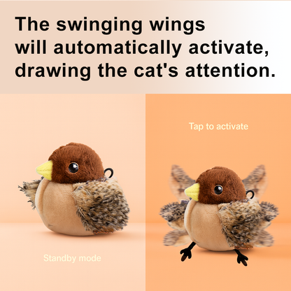 Smart Flying Bird Toy for Cats – Interactive Motion Feather Teaser Keeps Indoor Cats Active & Happy