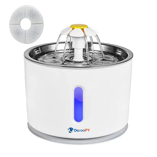 2.4L Pet Water Fountain with Filter – Silent Cat Water Dispenser for Healthy Hydration